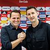 Miroslav Klose (r) und Joti Chatzialexiou