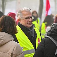 Felix Holland will die Perspektive auf die Zukunft der Schlachthof-Beschäftigten lenken.