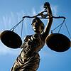 Eine Statue der Justitia.