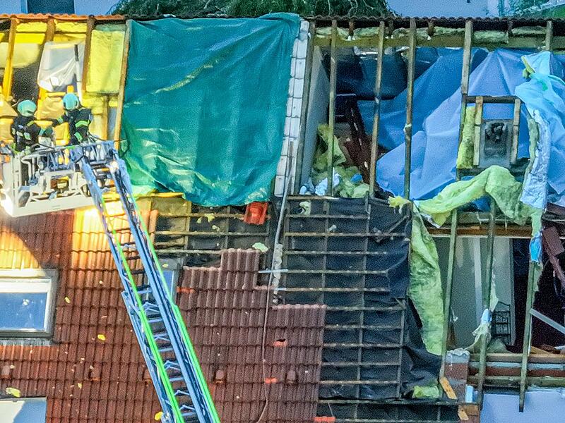 Nach dem Unwetter in Baden-Württemberg - Donaustetten