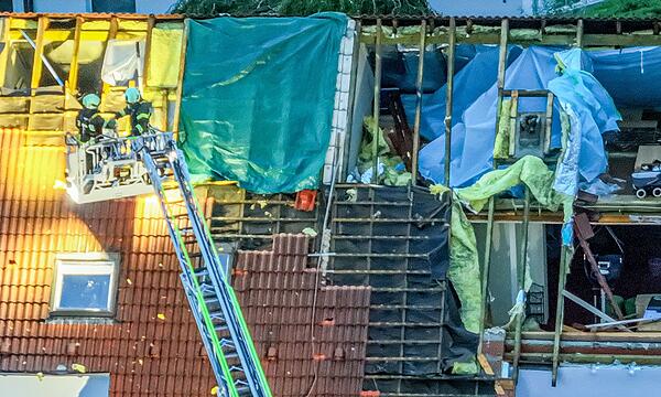 Nach dem Unwetter in Baden-Württemberg - Donaustetten