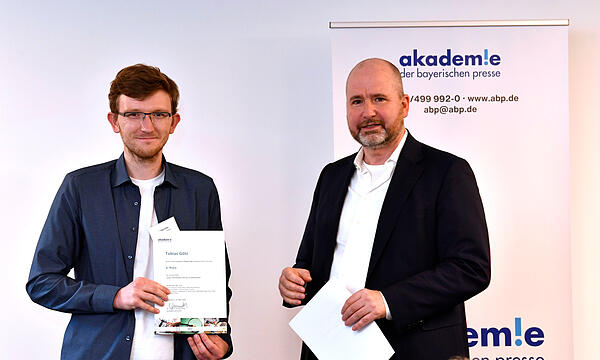 Die Preisverleihung des Reportagepreises der ABP am 15. Mai 2025