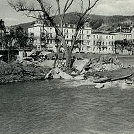 Abb. Die gesprengte Ludwigsbrücke 1945