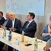 Landestheater Coburg Gute Laune bei der Vorstellung des Programms für die Spielzeit 2025/2026 (von links): Generalmusikdirektor Daniel Carter, kaufmännischer Direktor Bernd Vorjans, Intendant Neil Barry Moss, Oberbürgermeister Dominik Sauerteig und Schauspieldirektor Matthias Straub. Nicht im Bild: Ballettdirektor Mark McClain.