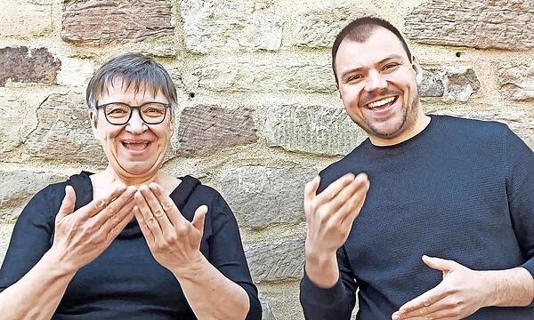 Ute Schramm und Ludwig Lang gestalten bei der Veranstaltung „Inklusion erleben“ am 4. Mai das Programm für Gehörlose mit.
