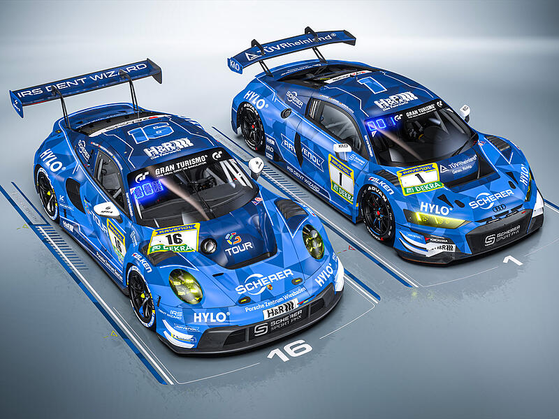 Christopher Haase startet bei den 24h Nürburgring 2025 im Audi R8 mit der #1.
