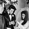 Elvis Presley und seine Braut Priscilla Beaulieu