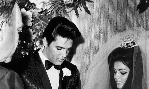 Elvis Presley und seine Braut Priscilla Beaulieu
