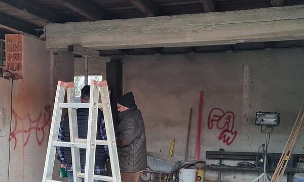 Der "olle Schuppen" vor seiner Sanierung