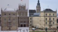Weiße Weihnachten in Coburg 2010 vs. 2024 Schloss Ehrenburg im Vergleich 2010 vs. 2024