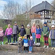 Auch die Kinder haben kräftig mitgeholfen.