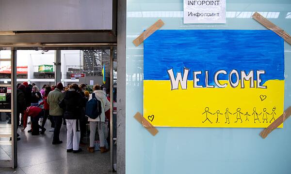 Ukrainische Flüchtlinge in München